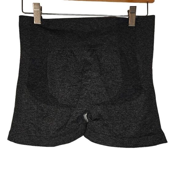 Solid High Waist Tummy Control Biker Shirts - Picture 1 of 5
